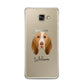 Bracco Italiano Personalised Samsung Galaxy A3 2016 Case on gold phone