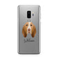 Bracco Italiano Personalised Samsung Galaxy S9 Plus Case on Silver phone