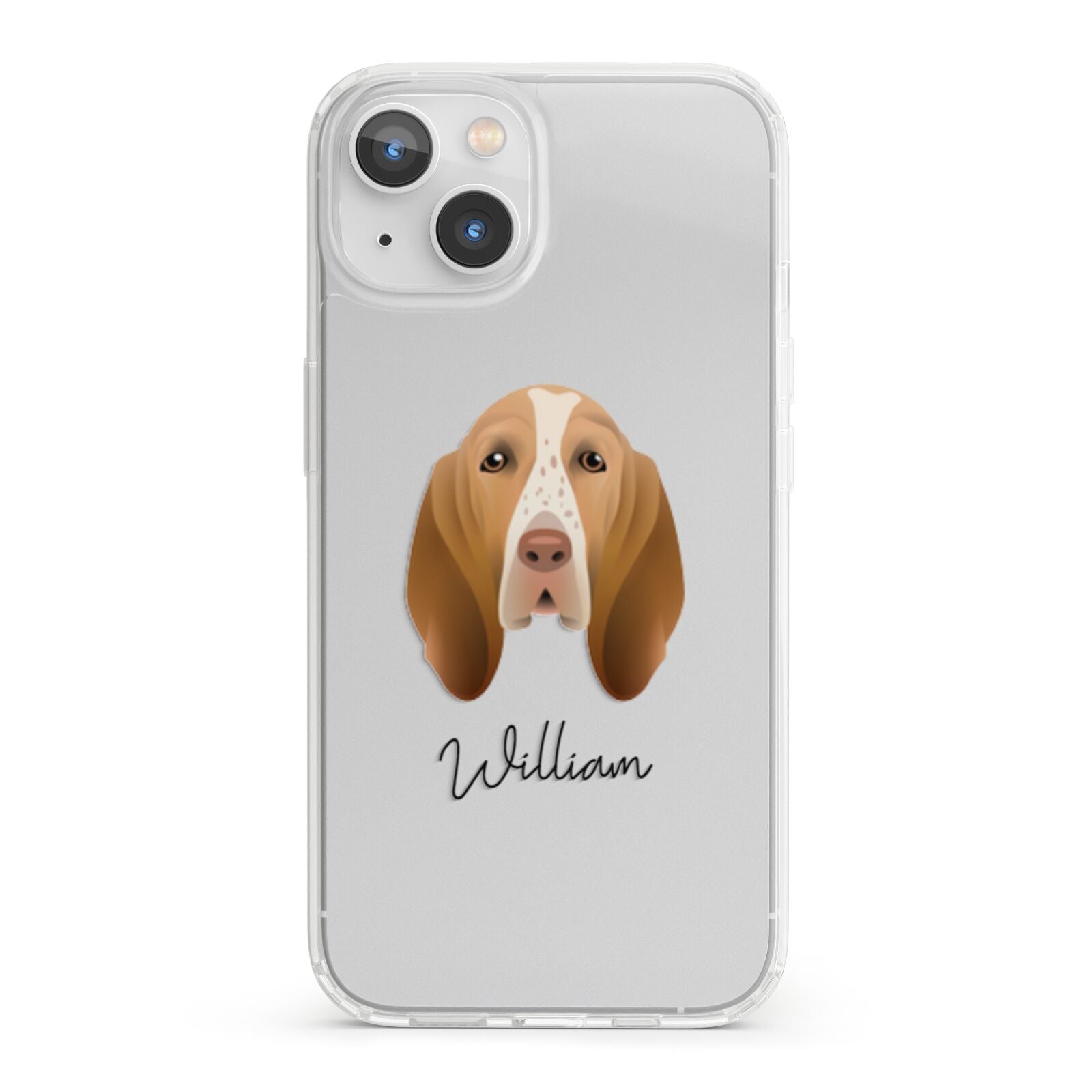 Bracco Italiano Personalised iPhone 13 Clear Bumper Case
