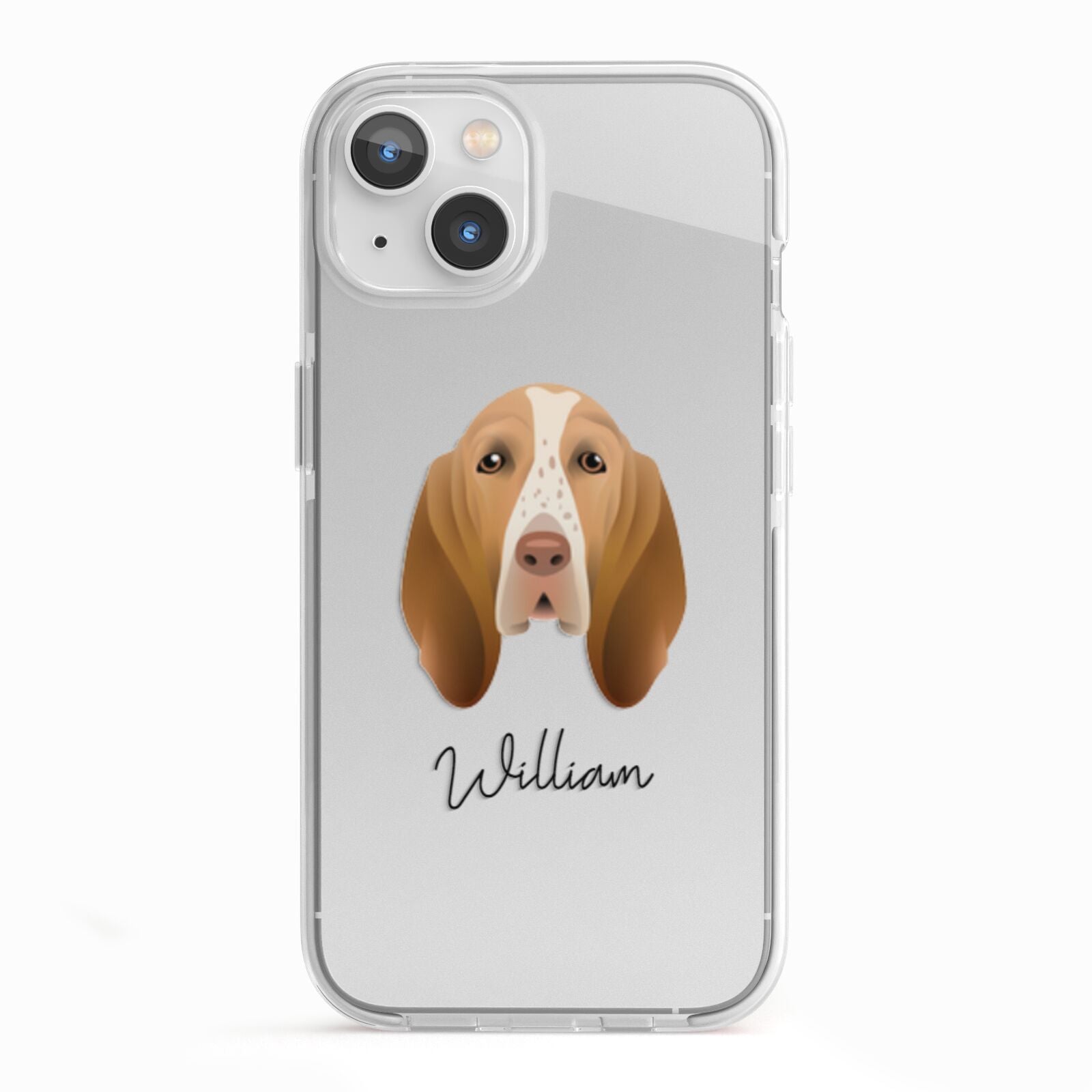 Bracco Italiano Personalised iPhone 13 TPU Impact Case with White Edges