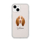 Bracco Italiano Personalised iPhone 14 Clear Tough Case Starlight
