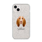 Bracco Italiano Personalised iPhone 14 Plus Glitter Tough Case Starlight
