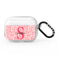 Brain Background with Monogram and Text AirPods Pro Clear Case