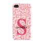 Brain Background with Monogram and Text Apple iPhone 4s Case