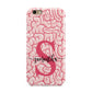 Brain Background with Monogram and Text Apple iPhone 6 3D Tough Case