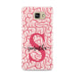 Brain Background with Monogram and Text Samsung Galaxy A9 2016 Case on gold phone