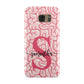 Brain Background with Monogram and Text Samsung Galaxy Case