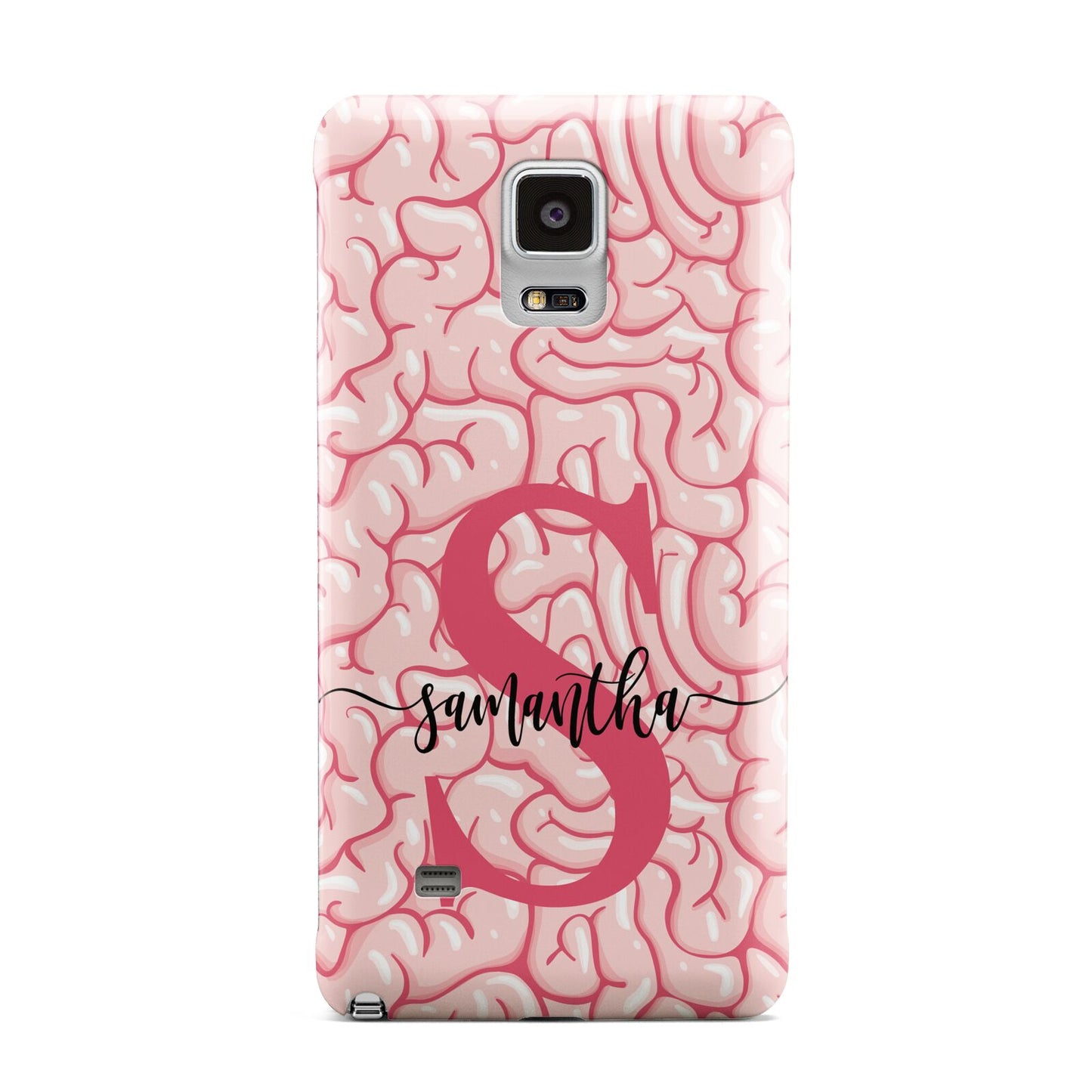 Brain Background with Monogram and Text Samsung Galaxy Note 4 Case