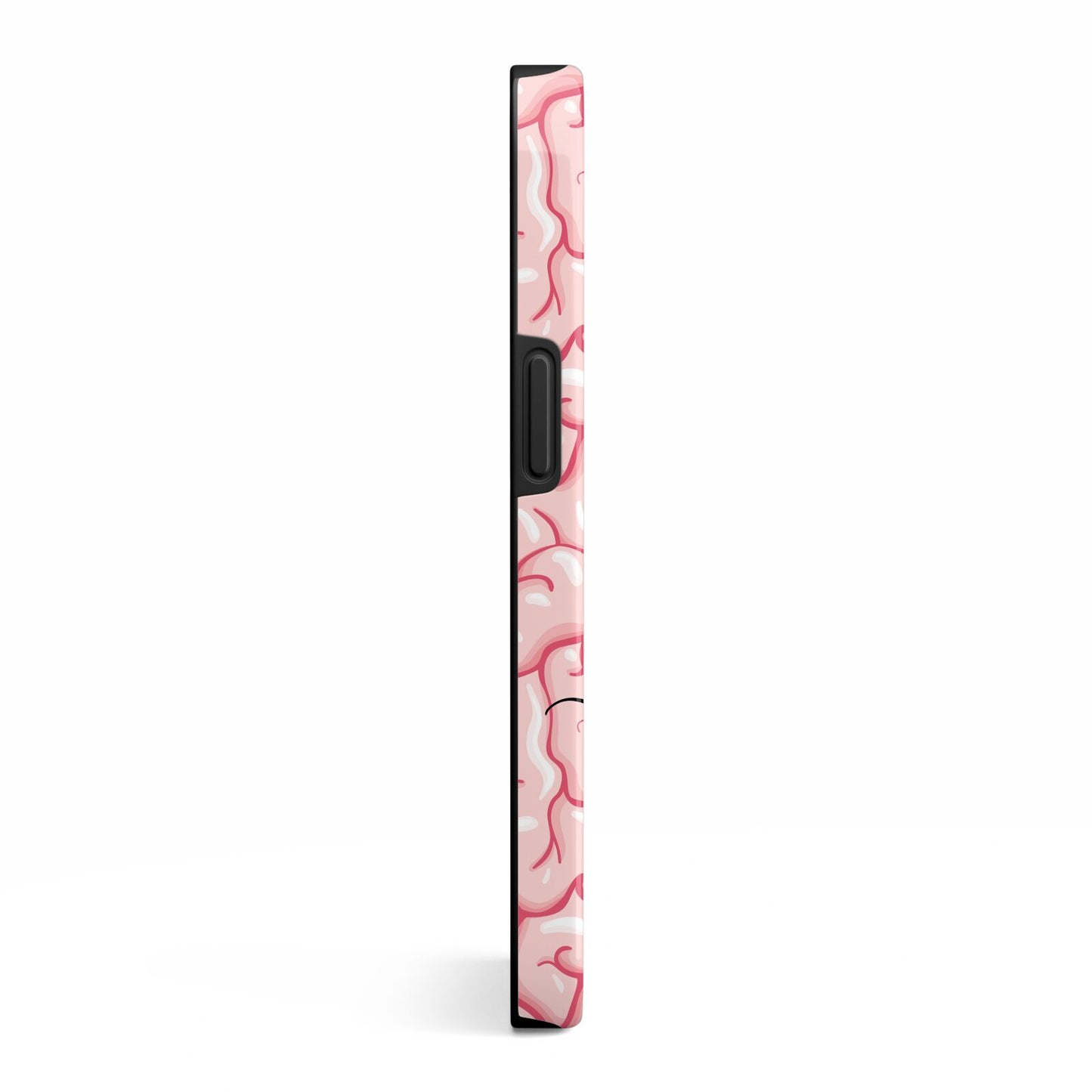 Brain Background with Monogram and Text iPhone 13 Side Image 3D Tough Case