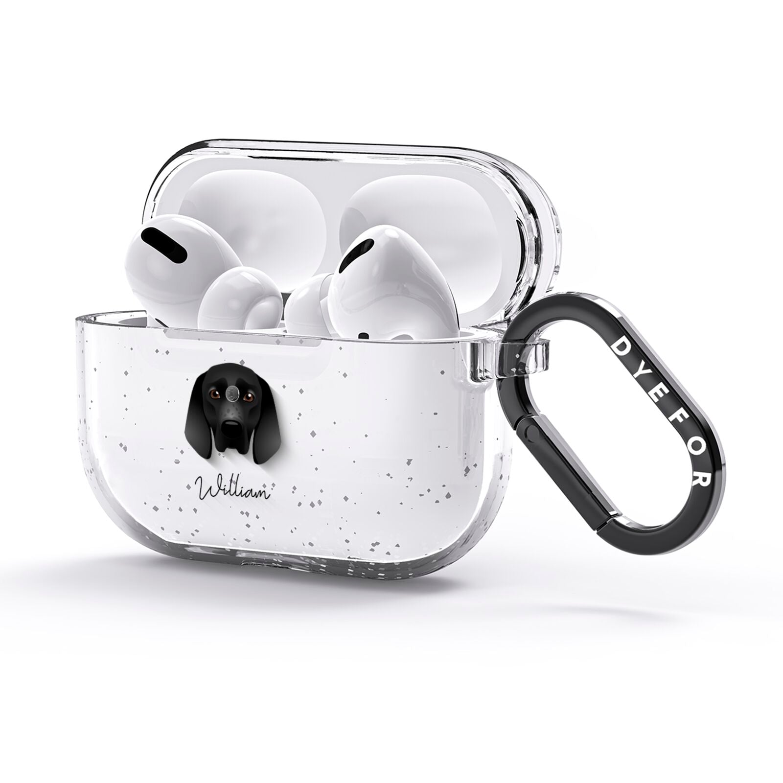 Braque D Auvergne Personalised AirPods Glitter Case 3rd Gen Side Image