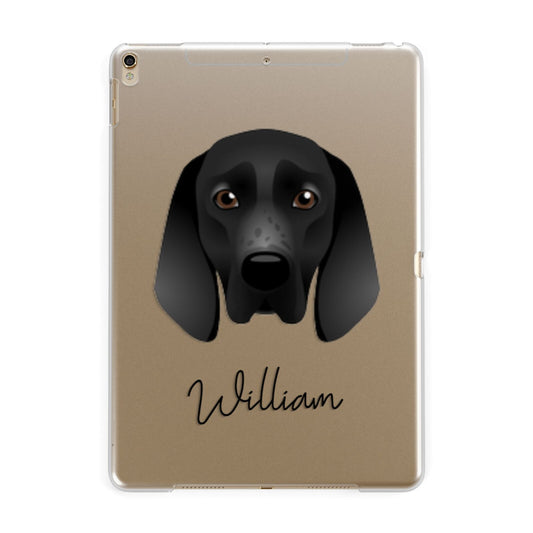 Braque D Auvergne Personalised Apple iPad Gold Case