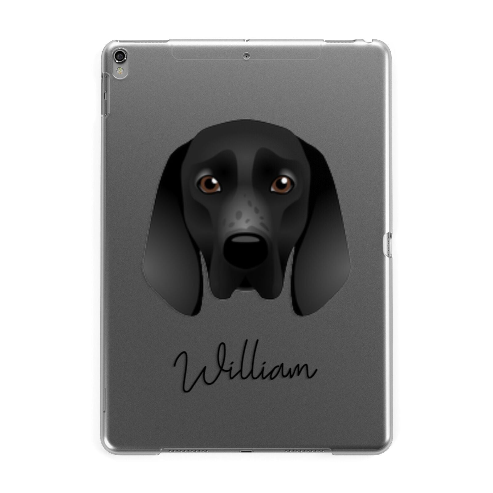 Braque D Auvergne Personalised Apple iPad Grey Case