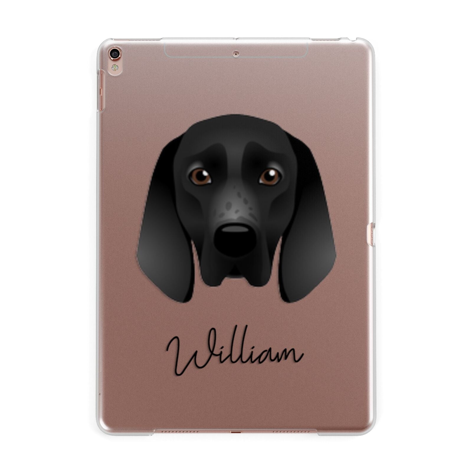 Braque D Auvergne Personalised Apple iPad Rose Gold Case