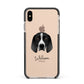 Braque D Auvergne Personalised Apple iPhone Xs Max Impact Case Black Edge on Gold Phone