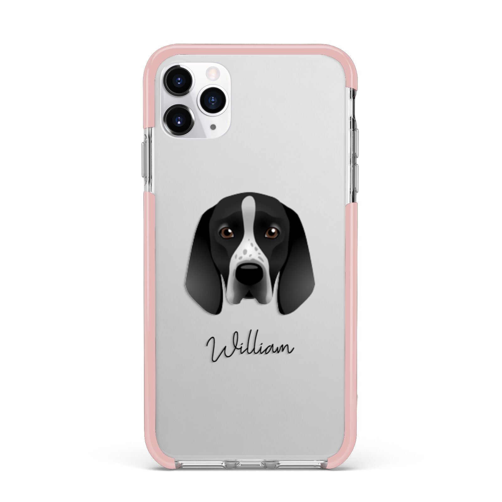 Braque D Auvergne Personalised iPhone 11 Pro Max Impact Pink Edge Case