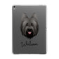 Briard Personalised Apple iPad Grey Case