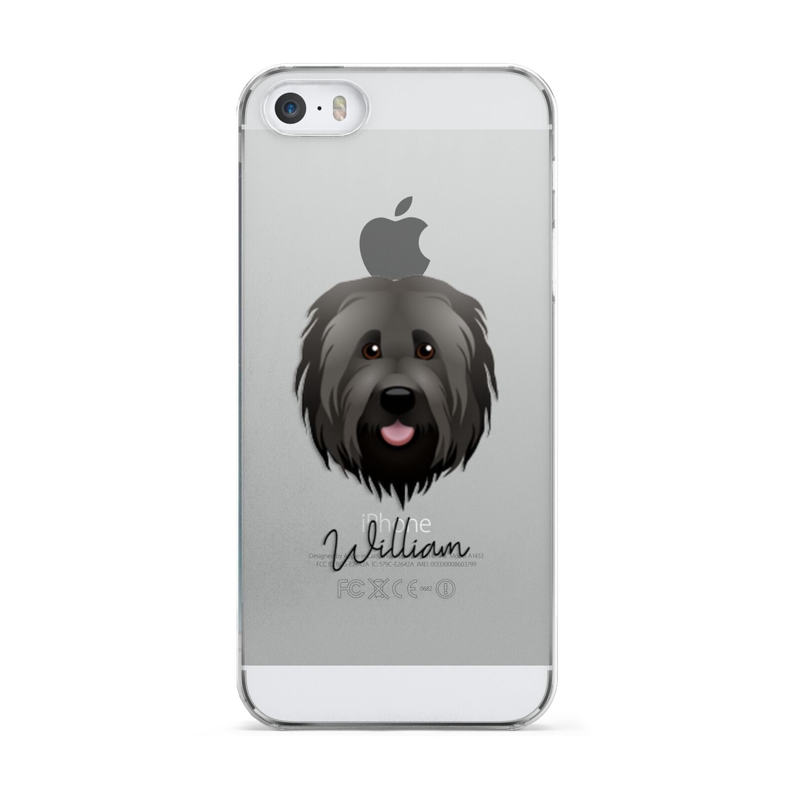 Briard Personalised Apple iPhone 5 Case