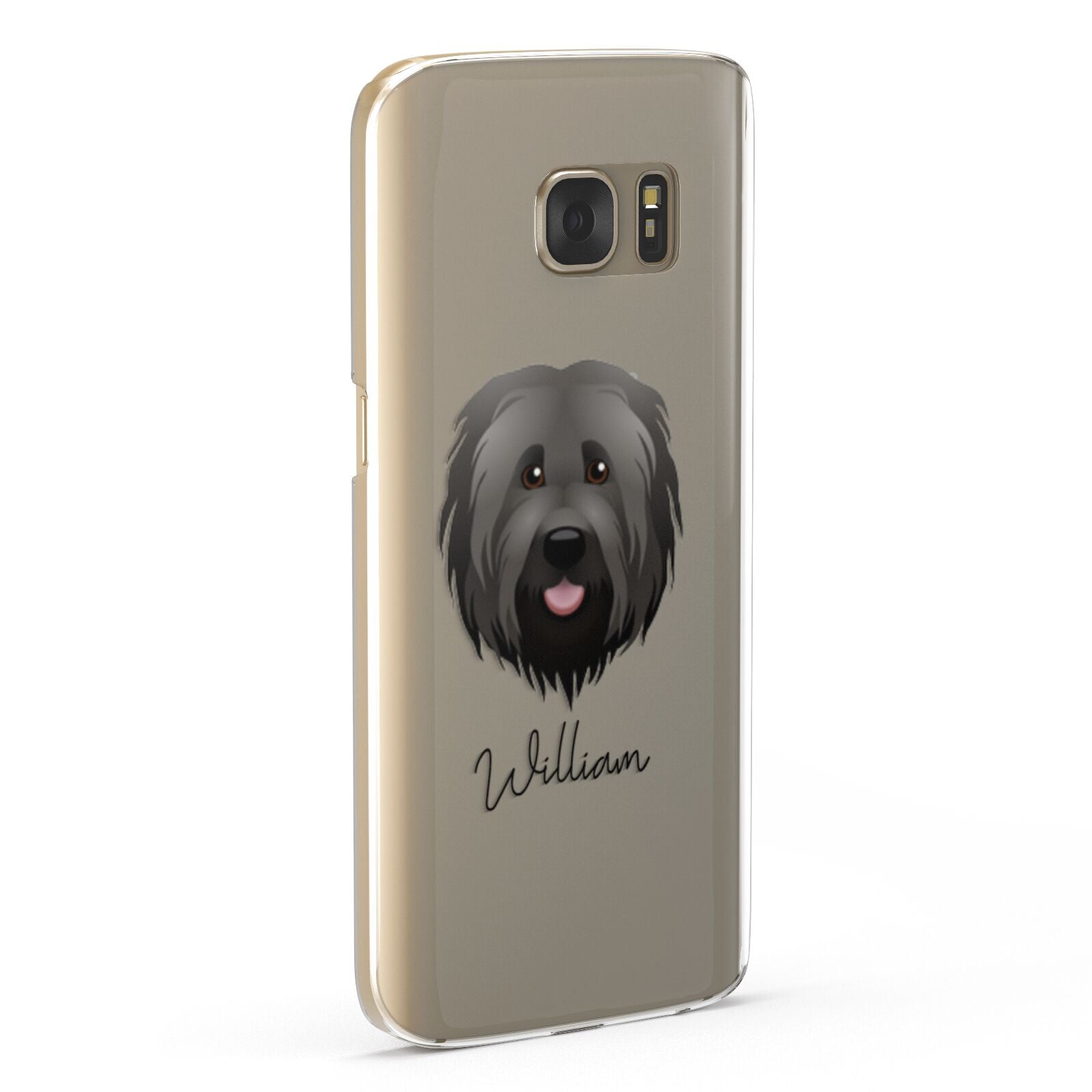 Briard Personalised Samsung Galaxy Case Fourty Five Degrees