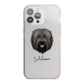 Briard Personalised iPhone 13 Pro Max TPU Impact Case with Pink Edges
