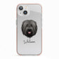 Briard Personalised iPhone 13 TPU Impact Case with Pink Edges