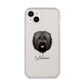 Briard Personalised iPhone 14 Plus Clear Tough Case Starlight