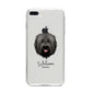 Briard Personalised iPhone 8 Plus Bumper Case on Silver iPhone