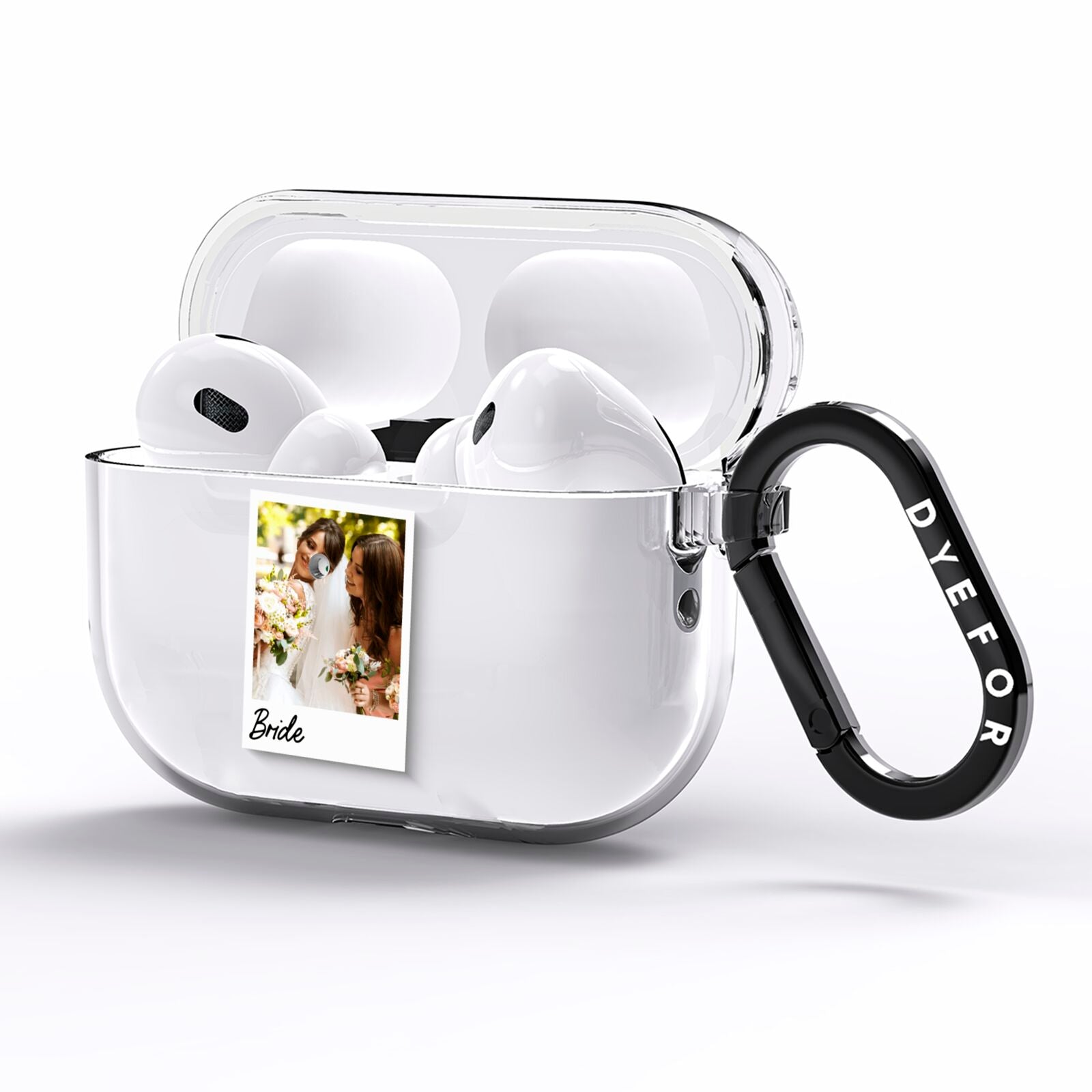 Bridal Photo AirPods Pro Clear Case Side Image