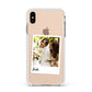 Bridal Photo Apple iPhone Xs Max Impact Case White Edge on Gold Phone