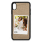 Bridal Photo Gold Pebble Leather iPhone Xs Max Case