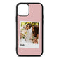 Bridal Photo Pink Pebble Leather iPhone 11 Case