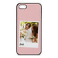Bridal Photo Pink Pebble Leather iPhone 5 Case