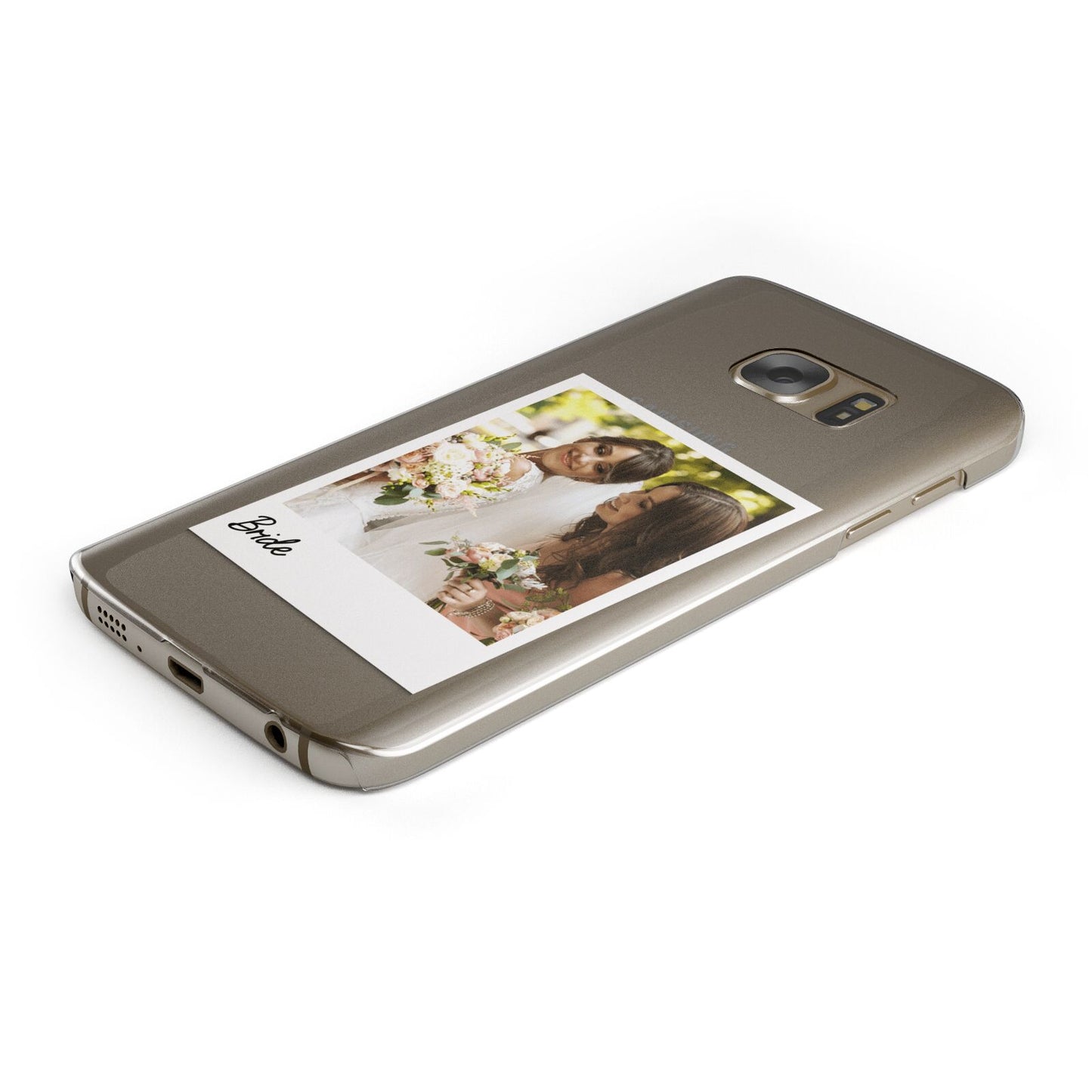 Bridal Photo Protective Samsung Galaxy Case Angled Image