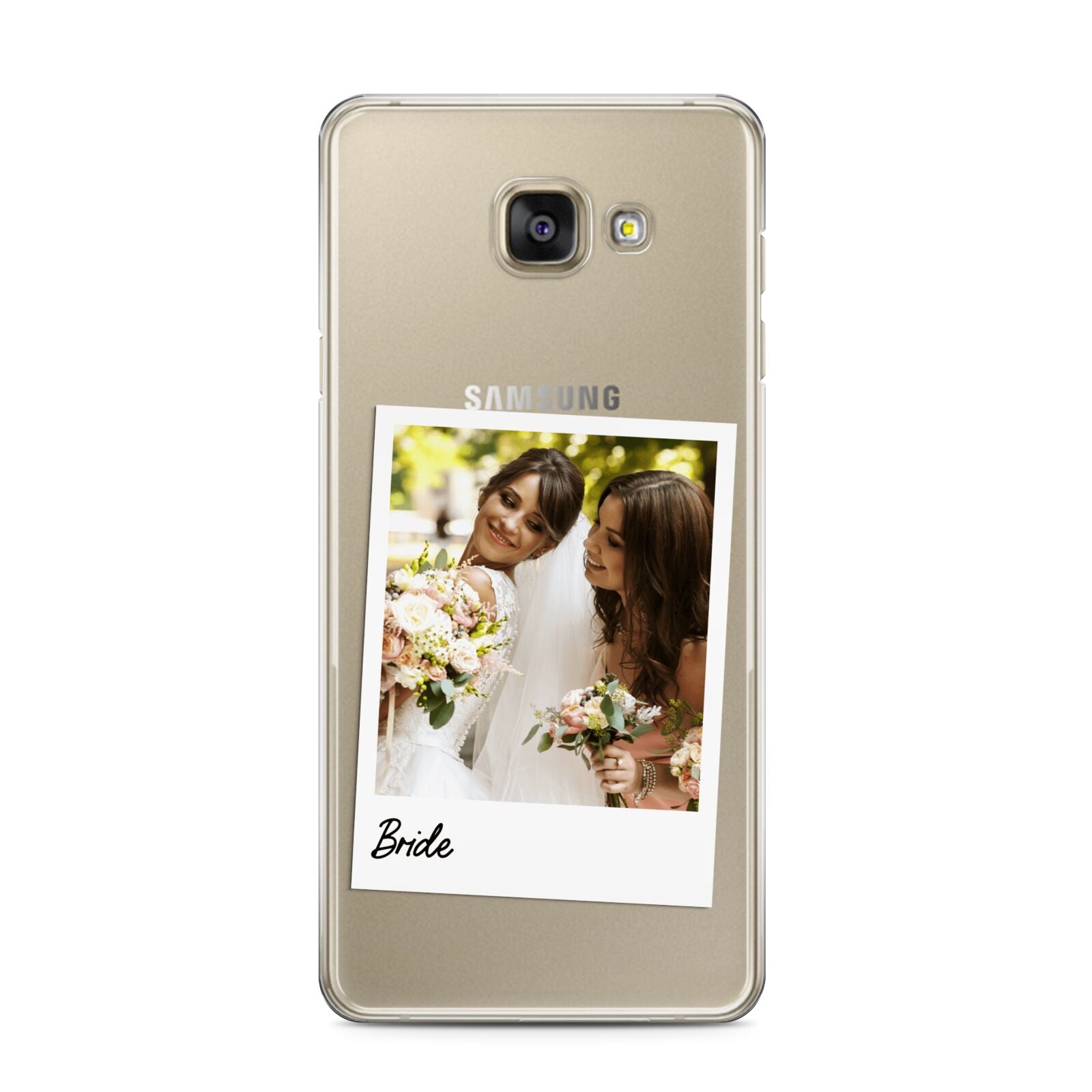 Bridal Photo Samsung Galaxy A3 2016 Case on gold phone