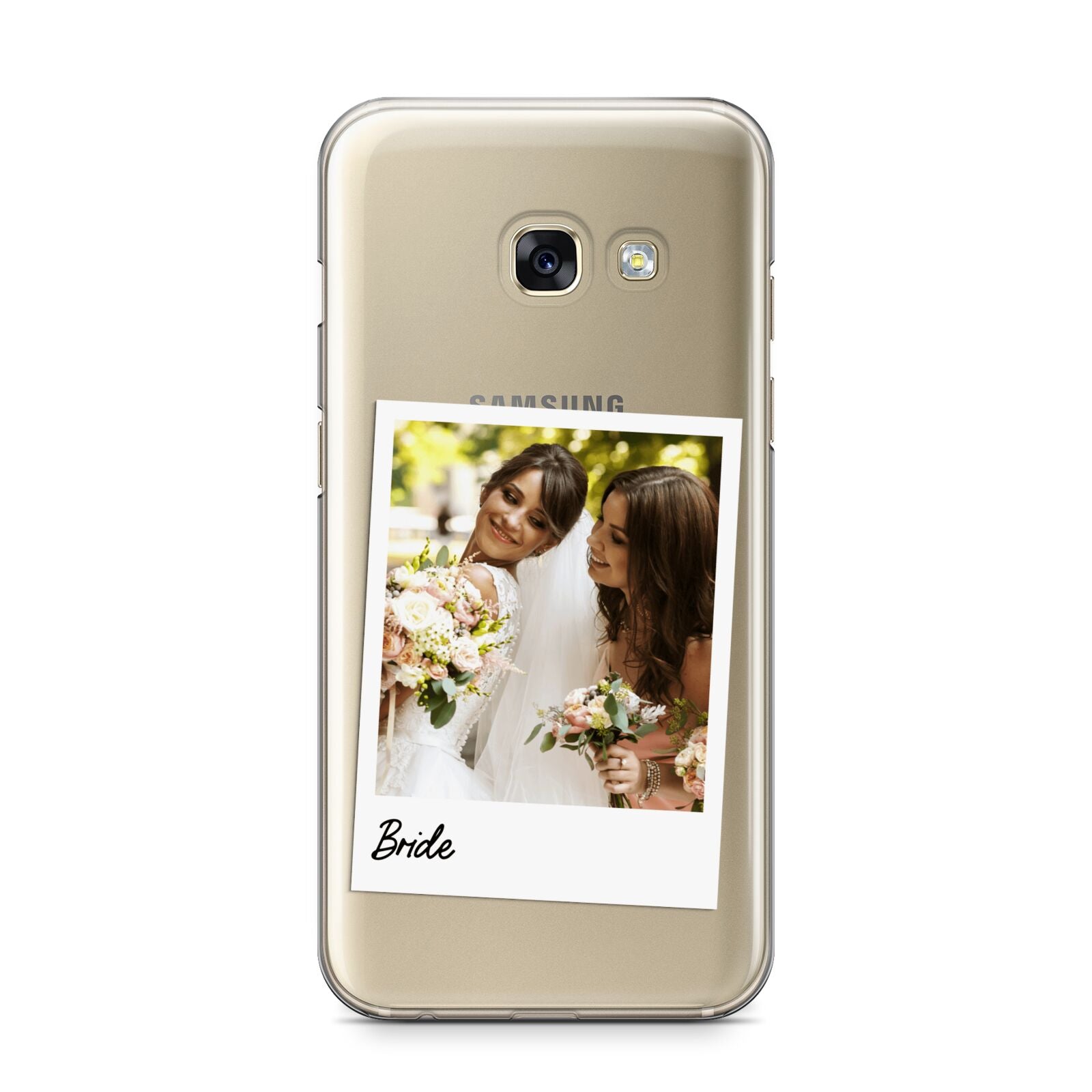 Bridal Photo Samsung Galaxy A3 2017 Case on gold phone