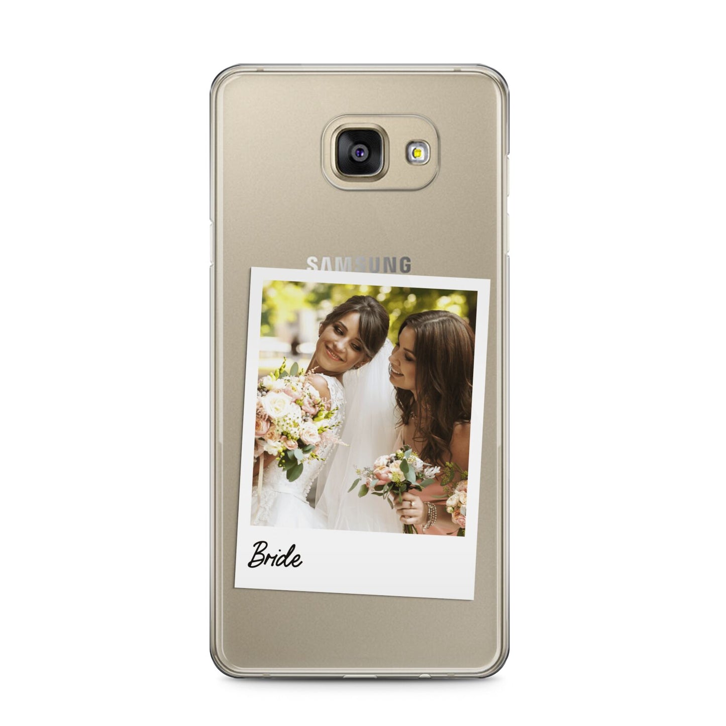Bridal Photo Samsung Galaxy A5 2016 Case on gold phone