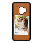 Bridal Photo Tan Pebble Leather Samsung S9 Case