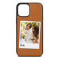 Bridal Photo Tan Pebble Leather iPhone 12 Pro Max Case