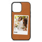 Bridal Photo Tan Pebble Leather iPhone 13 Pro Max Case