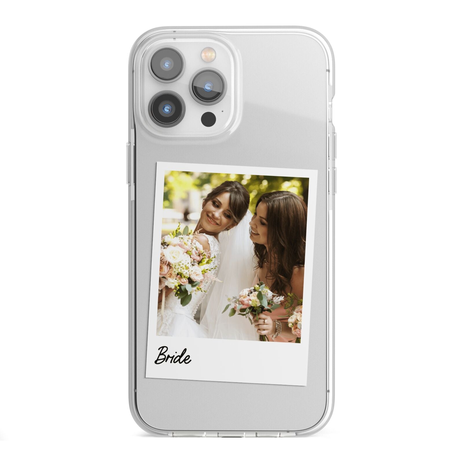 Bridal Photo iPhone 13 Pro Max TPU Impact Case with White Edges