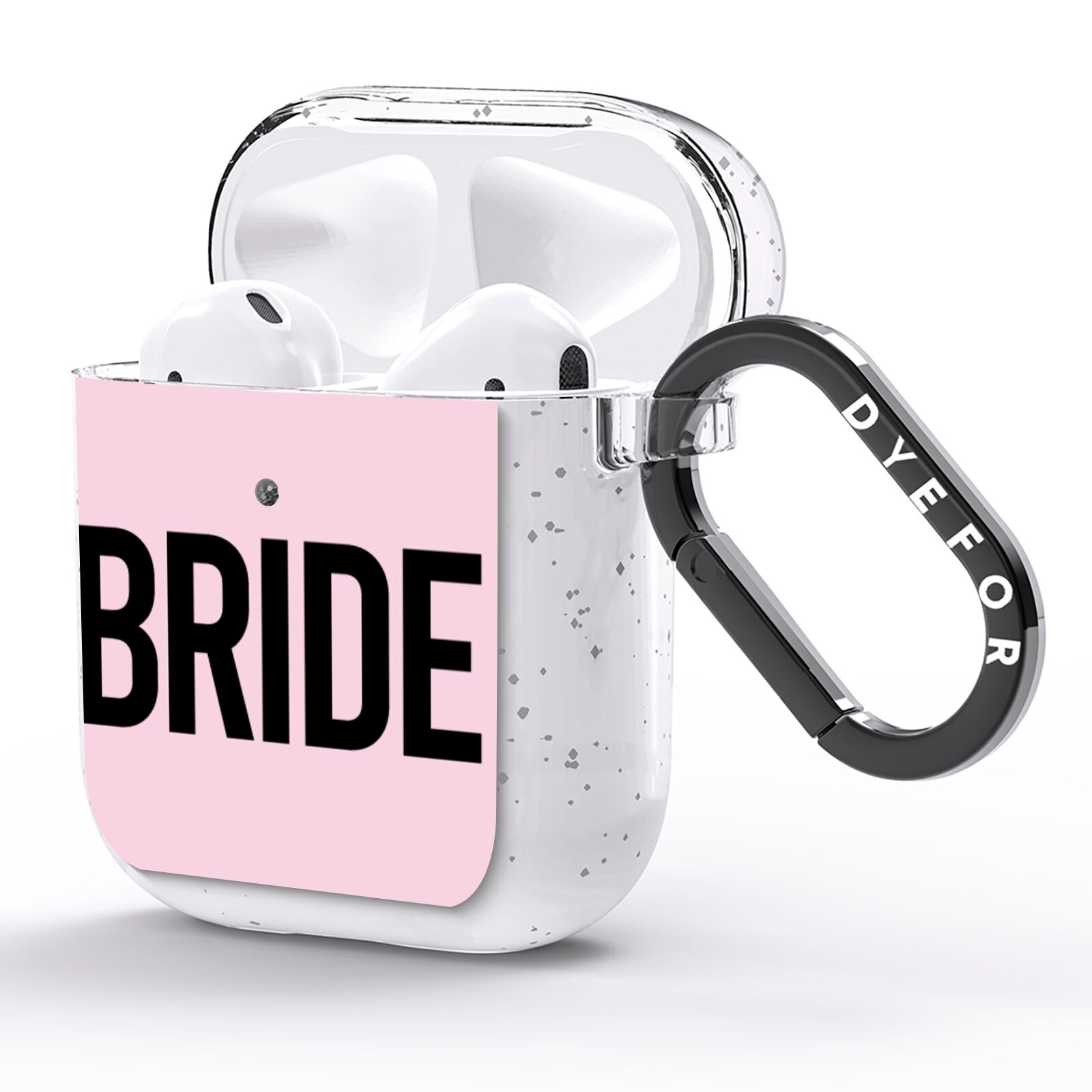 Bride AirPods Glitter Case Side Image