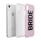 Bride Apple iPhone XR White 3D Tough Case Expanded view