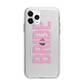 Bride Pink Apple iPhone 11 Pro in Silver with Bumper Case