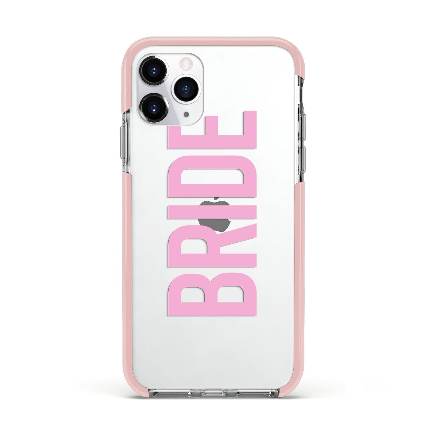 Bride Pink Apple iPhone 11 Pro in Silver with Pink Impact Case