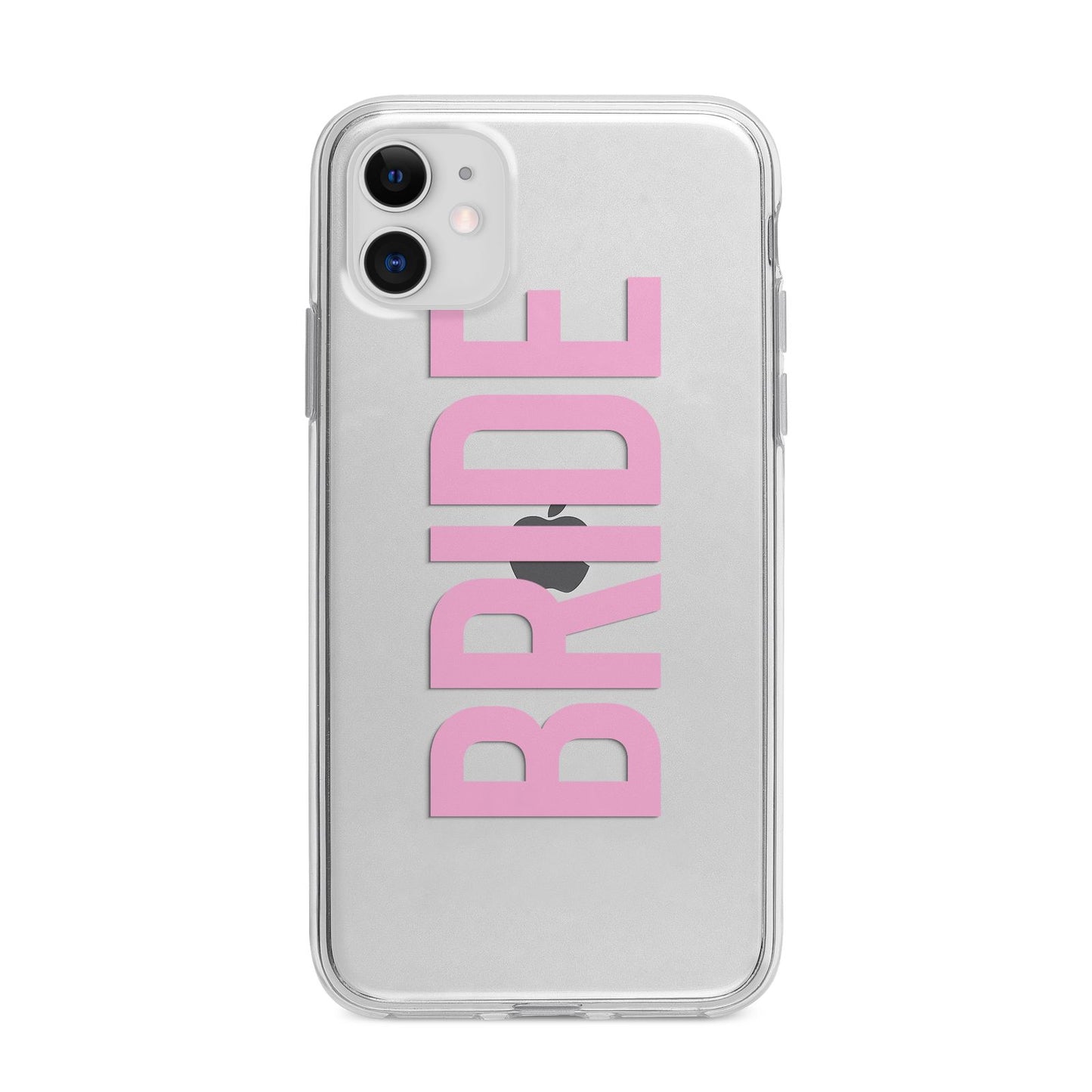 Bride Pink Apple iPhone 11 in White with Bumper Case