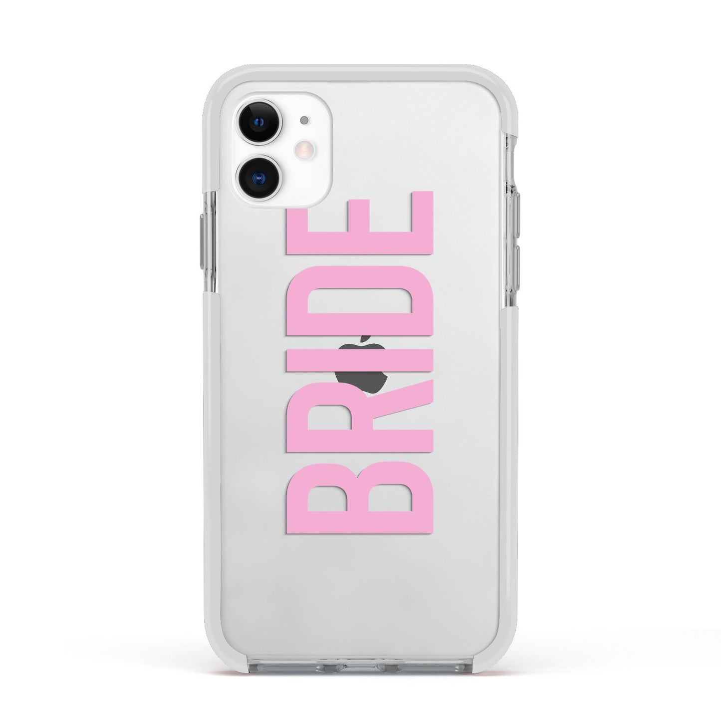 Bride Pink Apple iPhone 11 in White with White Impact Case