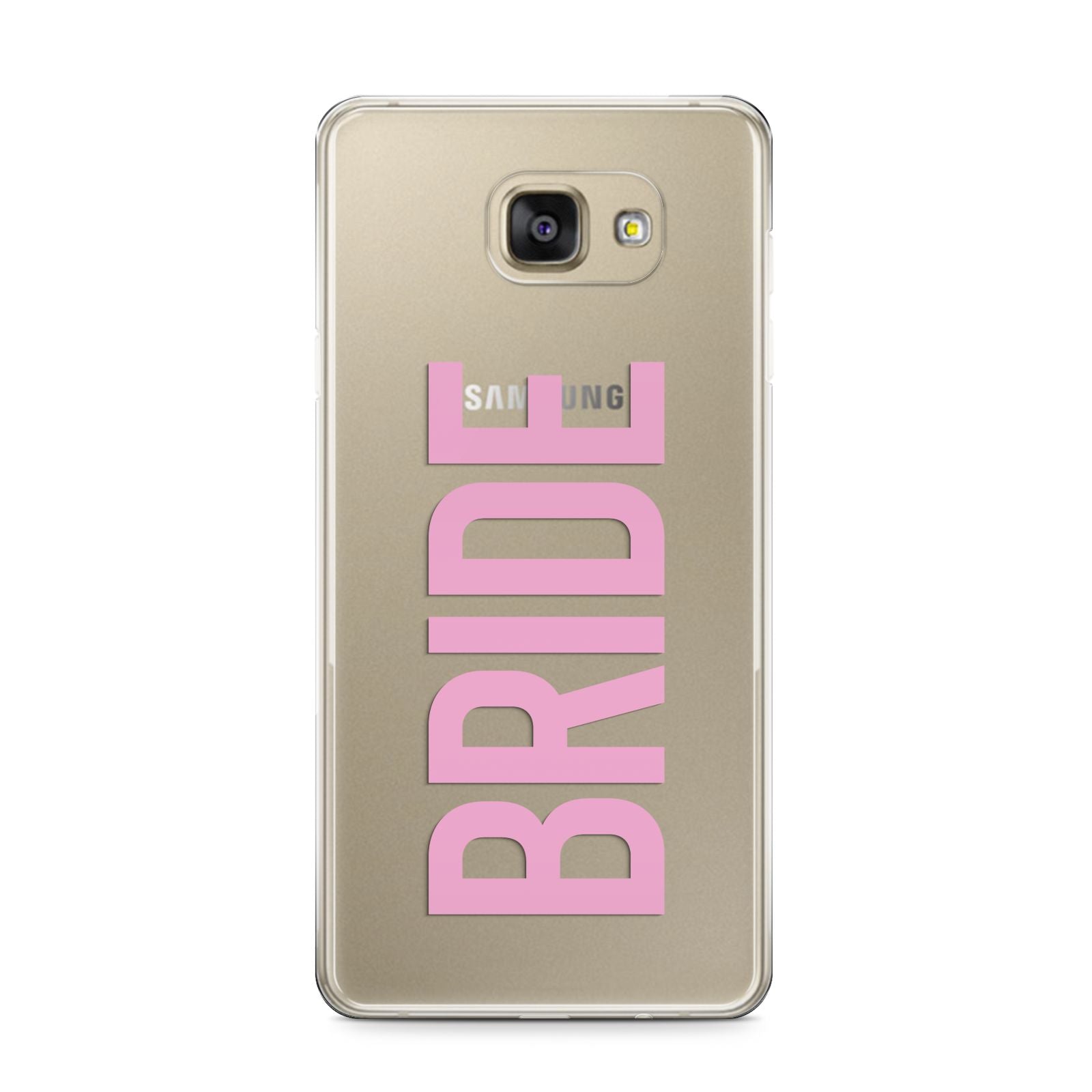Bride Pink Samsung Galaxy A9 2016 Case on gold phone