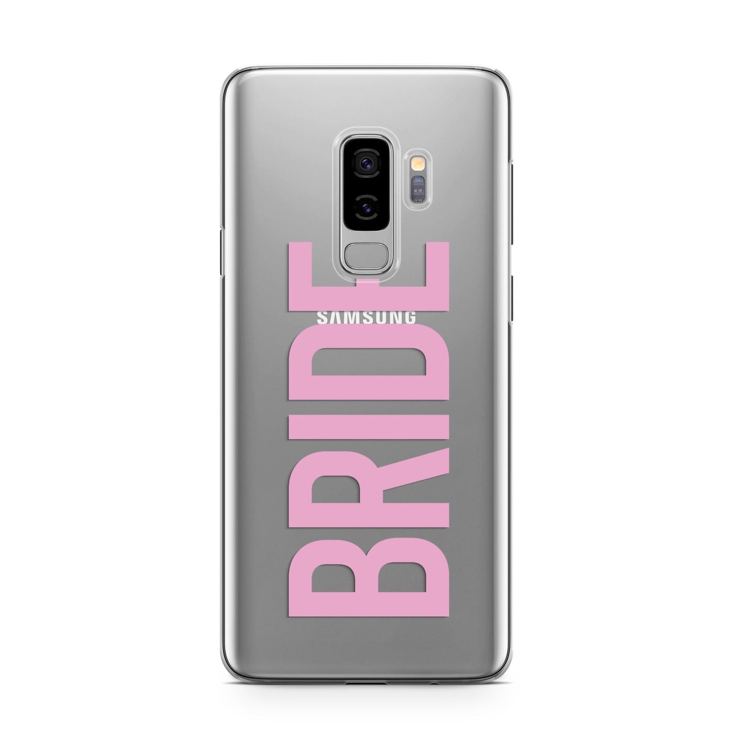 Bride Pink Samsung Galaxy S9 Plus Case on Silver phone