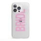 Bride Pink iPhone 13 Pro Clear Bumper Case