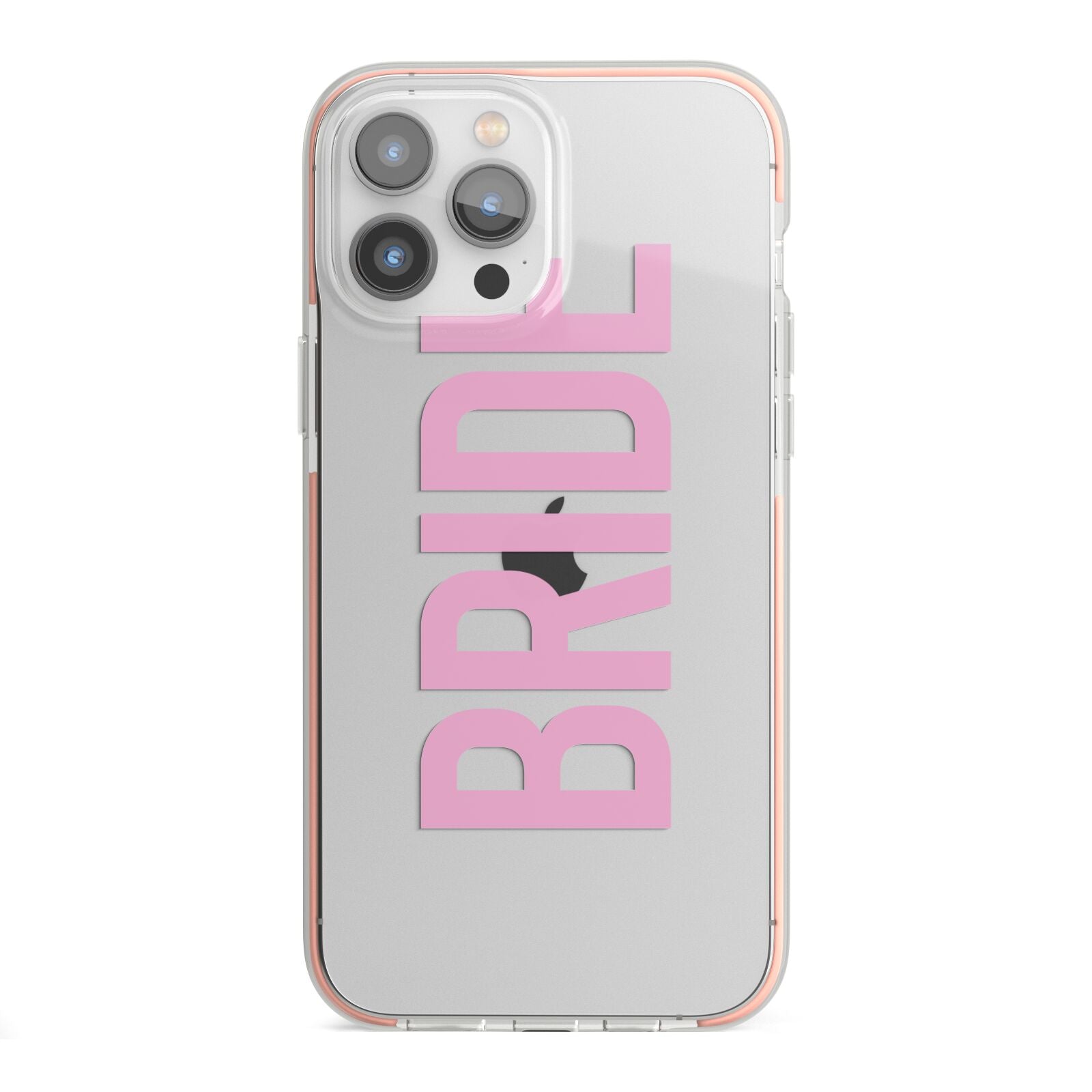 Bride Pink iPhone 13 Pro Max TPU Impact Case with Pink Edges