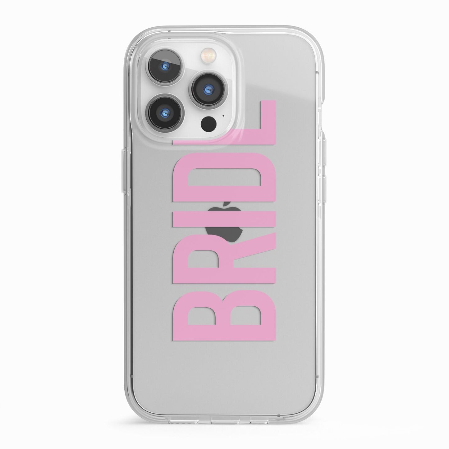 Bride Pink iPhone 13 Pro TPU Impact Case with White Edges